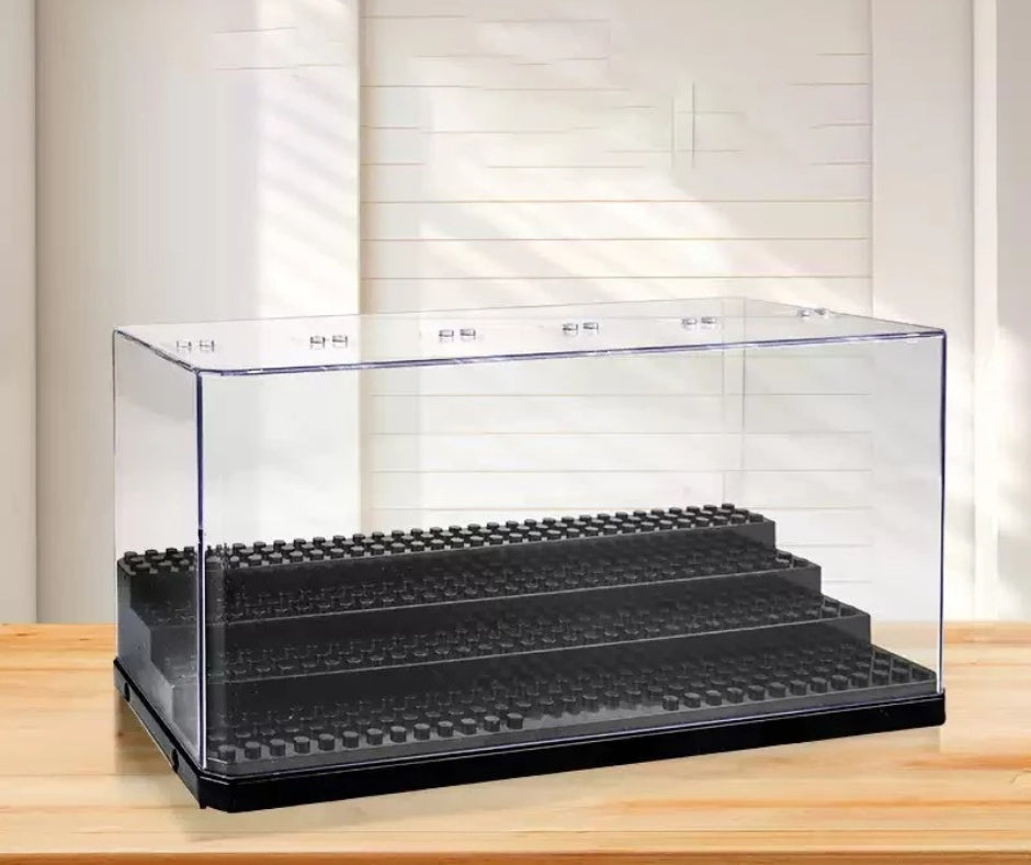 Five Below Stackable Display Case Premium 3 Tiered Display Case – Yourneighborhoodbrickplug.com